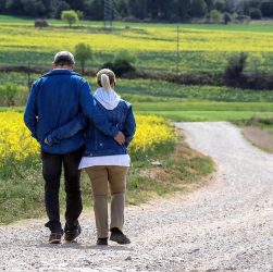 Walk, couple, path — A Guide to Medicare Supplement Plans in 2025