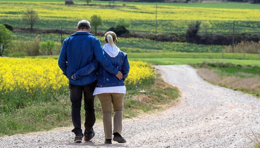 Walk, couple, path — A Guide to Medicare Supplement Plans in 2025